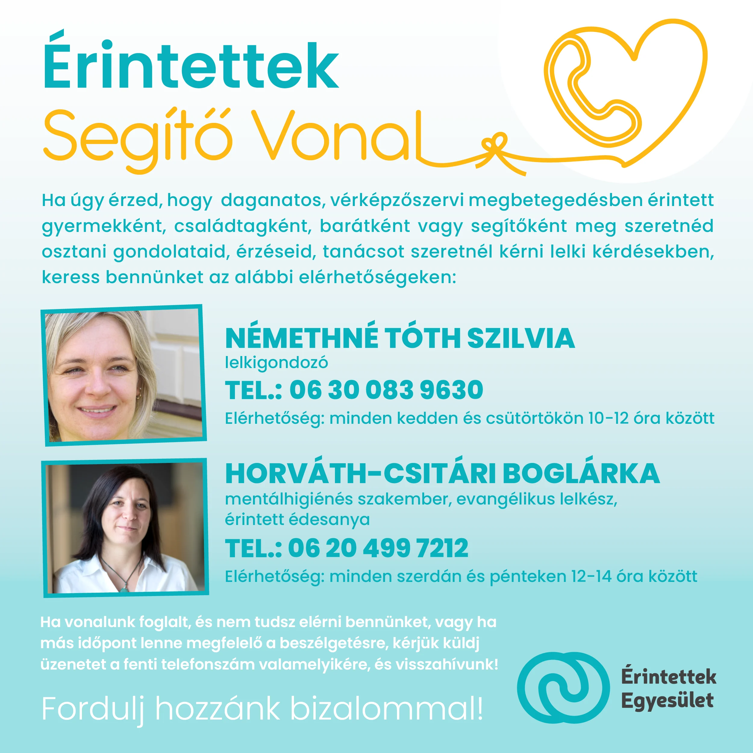 Érintettek Segítő Vonal Érintettek Segítő Vonal